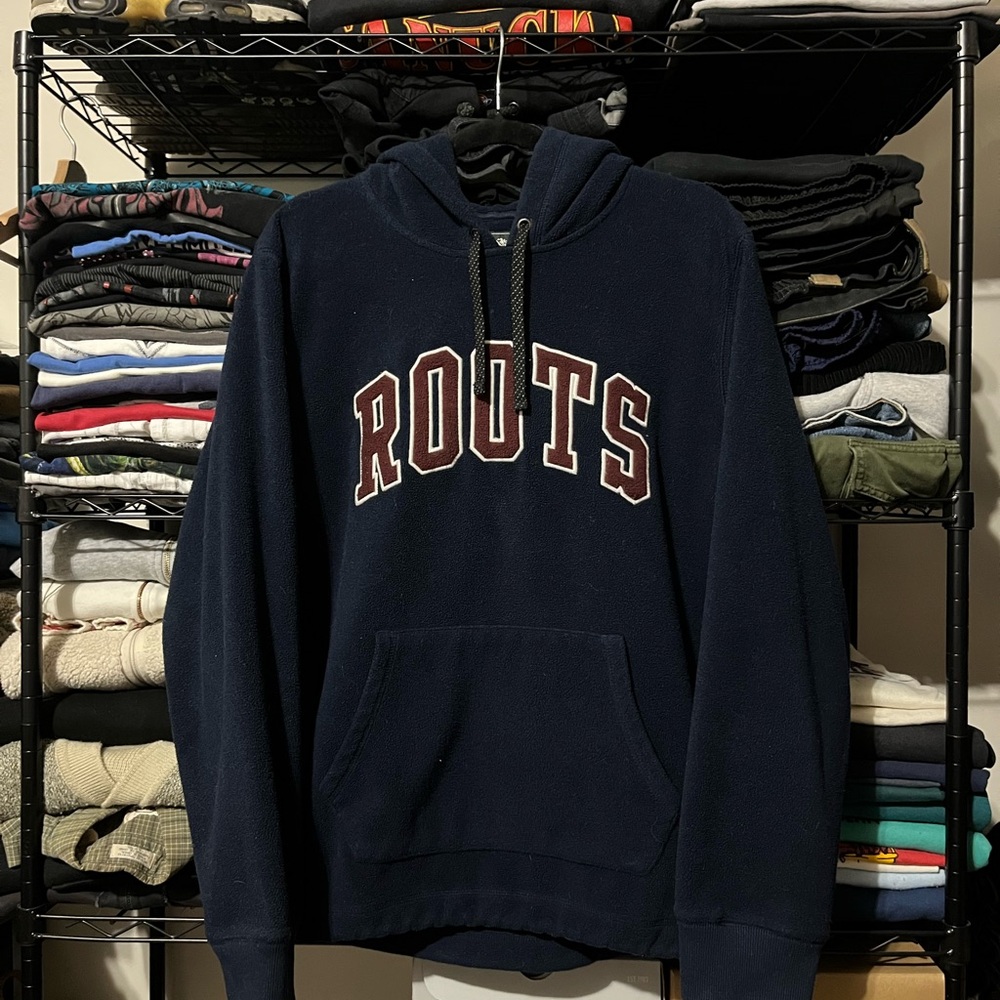 Roots Men's Dark Blue Hoodie
